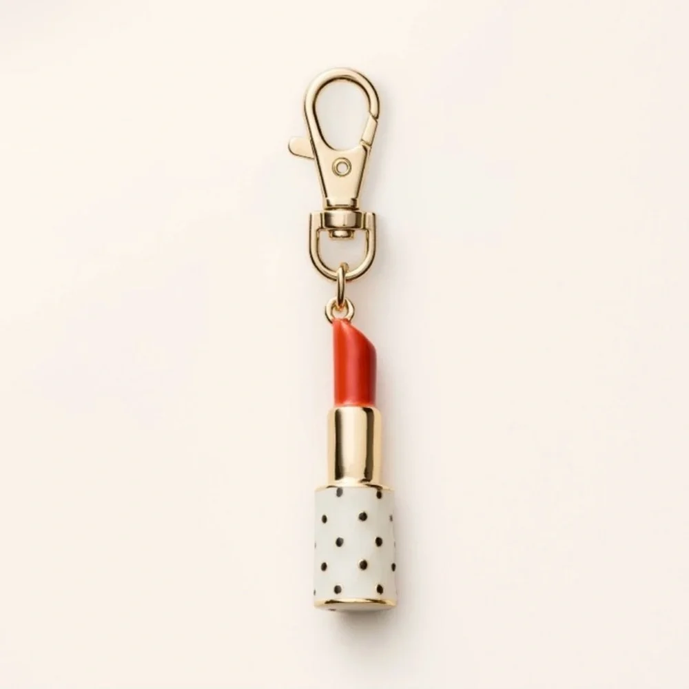 Kate Spade X Target Lipstick Bag Charm Keychain - Picture 1 of 5